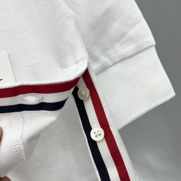 Thom Browne solid color striped round neck long sleeve - Picture 7 of 7